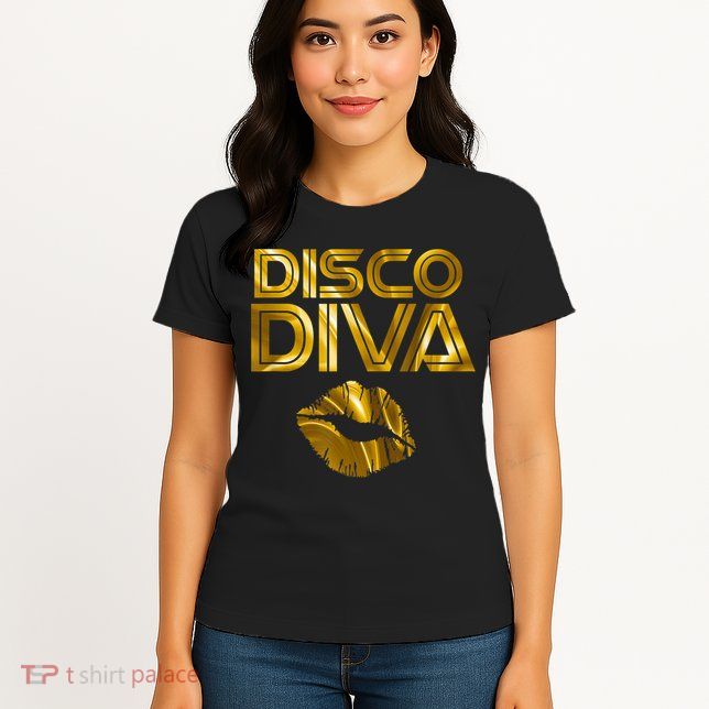 Disco Diva | 60s 70s 80s Costume Party Wear Outfit Tshirt Womens T-Shirt
