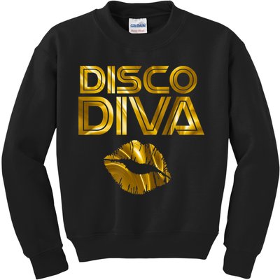 Disco Diva | 60s 70s 80s Costume Party Wear Outfit Tshirt Kids Sweatshirt