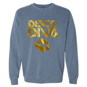 Disco Diva | 60s 70s 80s Costume Party Wear Outfit Tshirt Garment-Dyed Sweatshirt