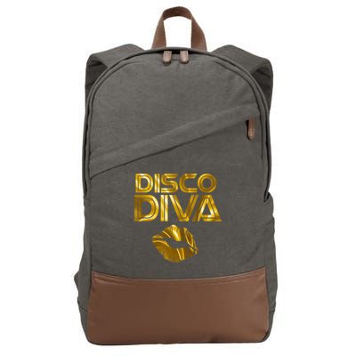 Disco Diva | 60s 70s 80s Costume Party Wear Outfit Tshirt Cotton Canvas Backpack