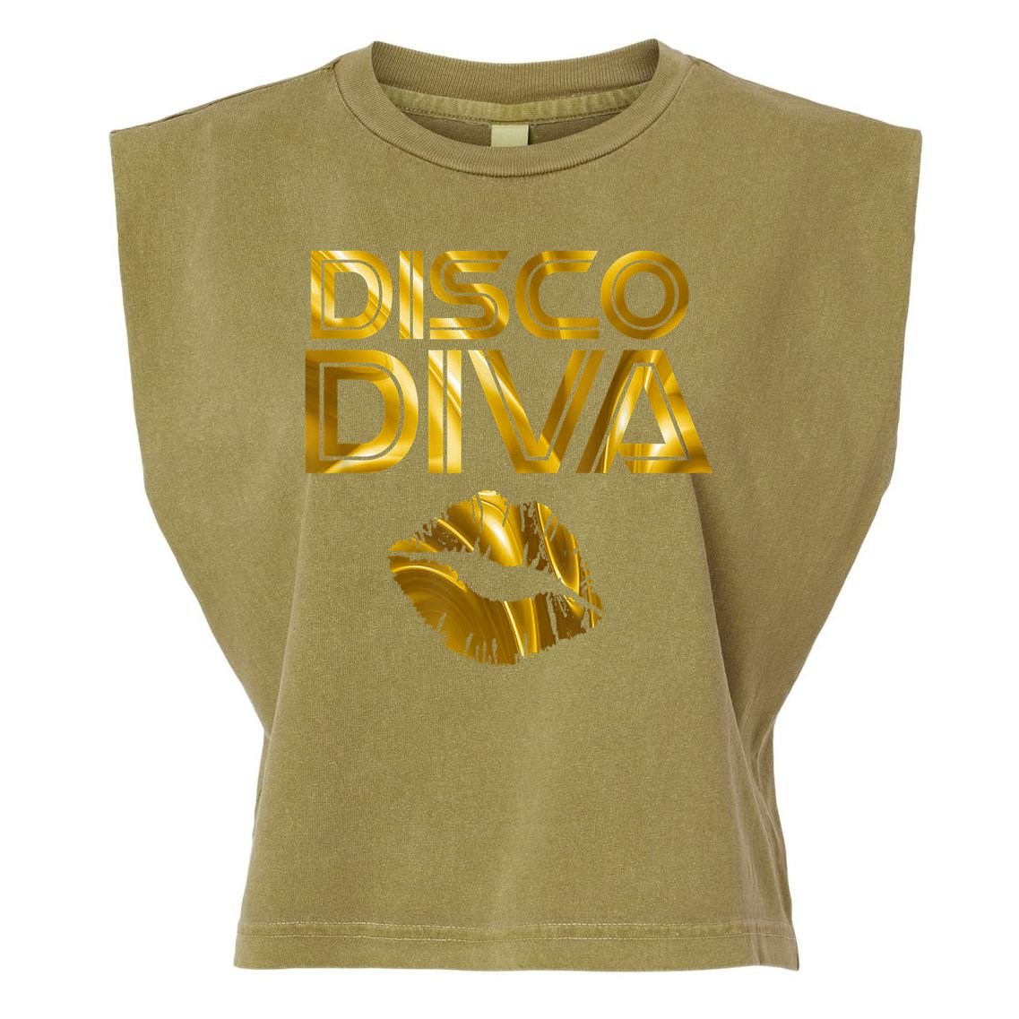 Disco Diva | 60s 70s 80s Costume Party Wear Outfit Tshirt Garment-Dyed Women's Muscle Tee