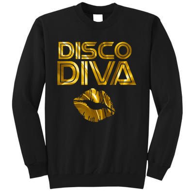 Disco Diva 60s 70s 80s Costume Party Wear Outfit Tall Sweatshirt