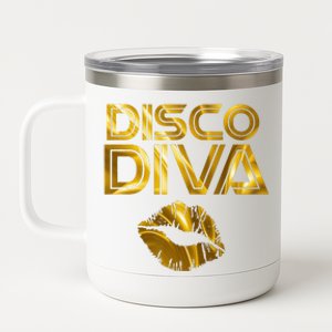 Disco Diva 60s 70s 80s Costume Party Wear Outfit 12 oz Stainless Steel Tumbler Cup