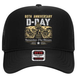 D Day 80th AnniversaryD Day 80th Anniversary High Crown Mesh Back Trucker Hat