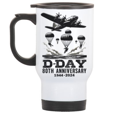 D Day 80th Anniversary D Day Costumes Stainless Steel Travel Mug