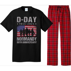 D Day 80th Anniversary 19442024 Normandy Us Flag D Day Pajama Set