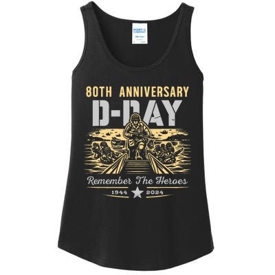 D Day 80th AnniversaryD Day 80th Anniversary Flag Ladies Essential Tank