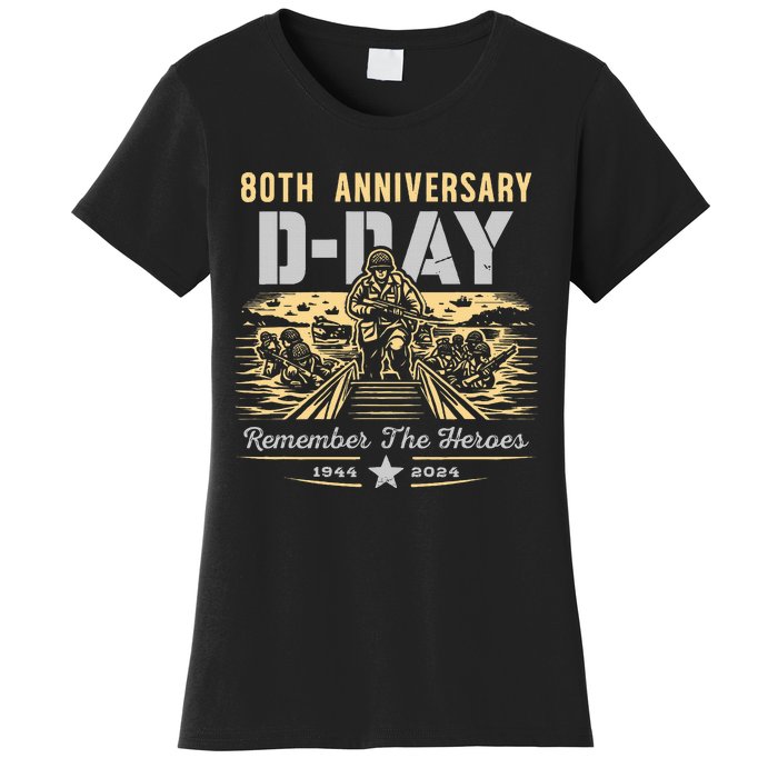 D Day 80th AnniversaryD Day 80th Anniversary Flag Women's T-Shirt