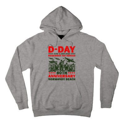 D Day 80th AnniversaryD Day 80th Anniversary Flag Tall Hoodie