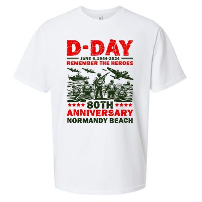 D Day 80th AnniversaryD Day 80th Anniversary Flag Sueded Cloud Jersey T-Shirt