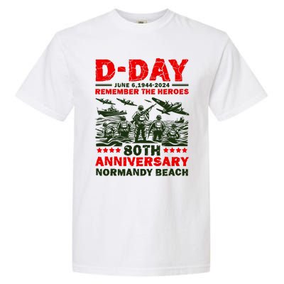 D Day 80th AnniversaryD Day 80th Anniversary Flag Garment-Dyed Heavyweight T-Shirt