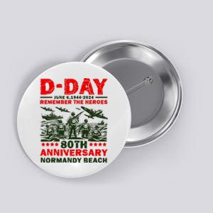 D Day 80th AnniversaryD Day 80th Anniversary Flag Button