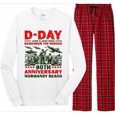 D Day 80th AnniversaryD Day 80th Anniversary Flag Long Sleeve Pajama Set