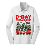 D Day 80th AnniversaryD Day 80th Anniversary Flag Silk Touch Performance Long Sleeve Polo