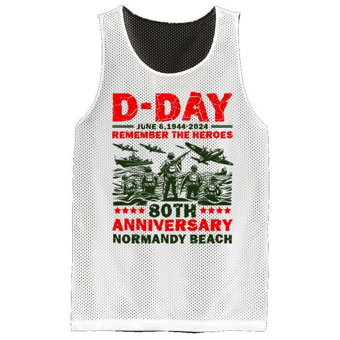 D Day 80th AnniversaryD Day 80th Anniversary Flag Mesh Reversible Basketball Jersey Tank