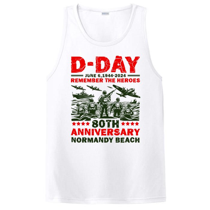 D Day 80th AnniversaryD Day 80th Anniversary Flag PosiCharge Competitor Tank