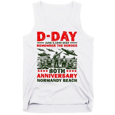 D Day 80th AnniversaryD Day 80th Anniversary Flag Tank Top