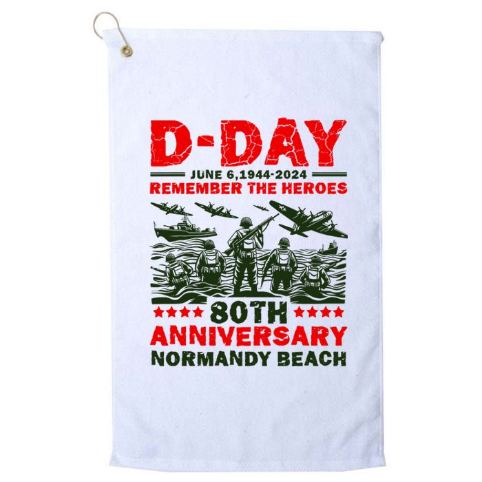 D Day 80th AnniversaryD Day 80th Anniversary Flag Platinum Collection Golf Towel