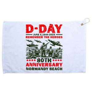 D Day 80th AnniversaryD Day 80th Anniversary Flag Grommeted Golf Towel