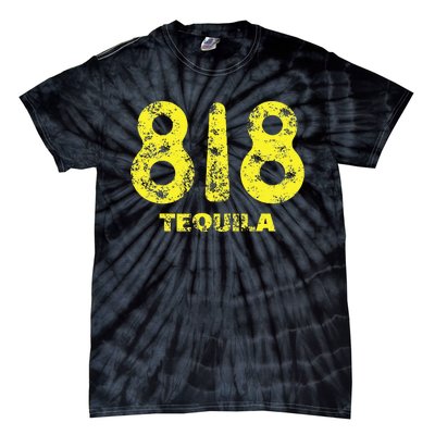 Drinking Design 818 Tequila Wine Lover Grunge Tie-Dye T-Shirt