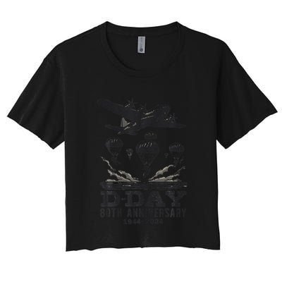 D Day 80th Anniversary Fathers Day Crop Top