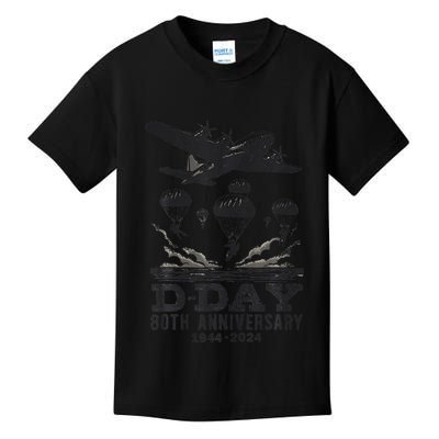 D Day 80th Anniversary Fathers Day Kids T-Shirt