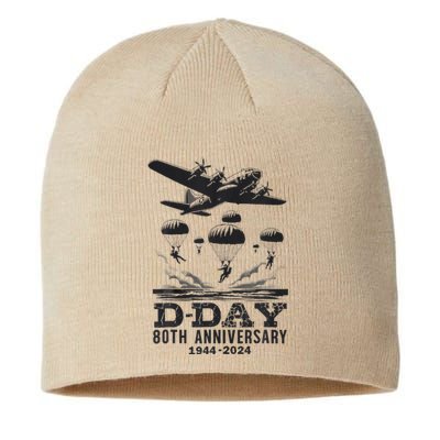 D Day 80th Anniversary Fathers Day Sustainable Beanie