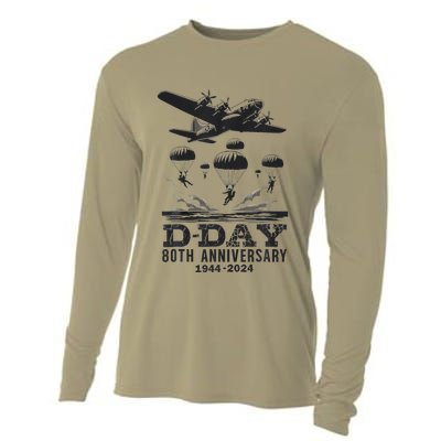 D Day 80th Anniversary Fathers Day Cooling Performance Long Sleeve Crew
