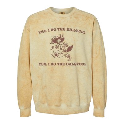 Dillying Dallying 90s Retro Graphic Colorblast Crewneck Sweatshirt