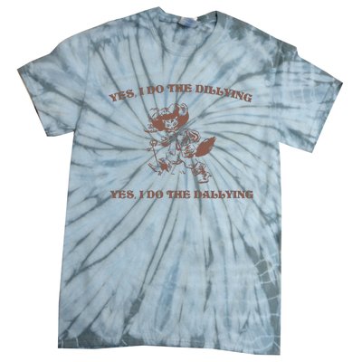 Dillying Dallying 90s Retro Graphic Tie-Dye T-Shirt