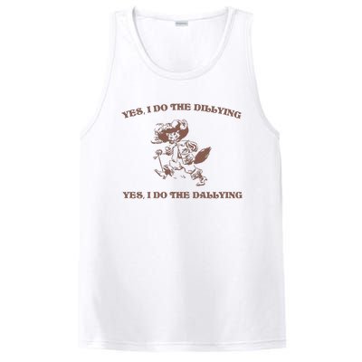 Dillying Dallying 90s Retro Graphic PosiCharge Competitor Tank