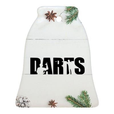 Darts Ceramic Bell Ornament