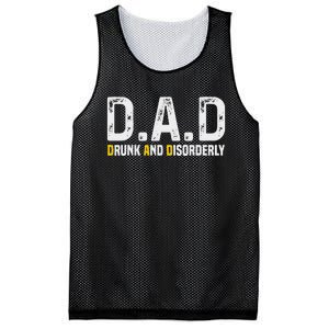 Dad Drunk And Disorderly Mesh Reversible Basketball Jersey Tank