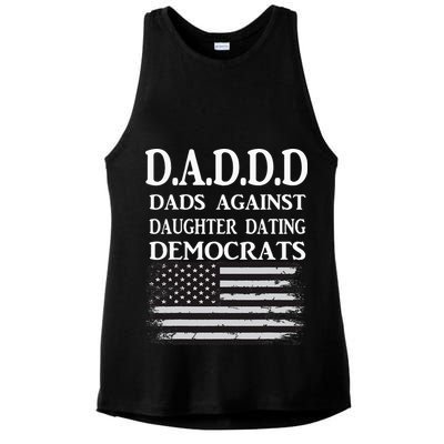 Daddd Dads Against Daughter Dating Democrats Ladies PosiCharge Tri-Blend Wicking Tank