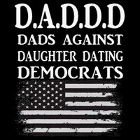 Daddd Dads Against Daughter Dating Democrats Drawstring Bag