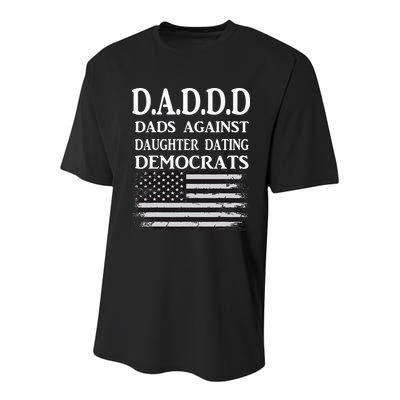 Daddd Dads Against Daughter Dating Democrats Youth Performance Sprint T-Shirt