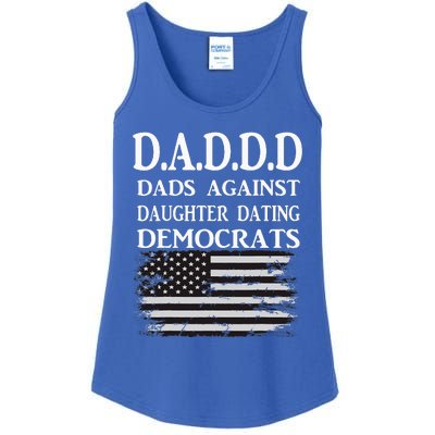 Daddd Dads Against Daughter Dating Democrats Ladies Essential Tank