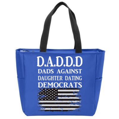 Daddd Dads Against Daughter Dating Democrats Zip Tote Bag