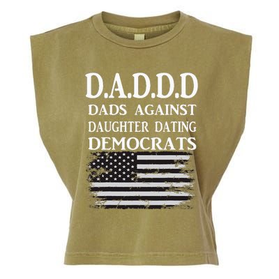 Daddd Dads Against Daughter Dating Democrats Garment-Dyed Women's Muscle Tee