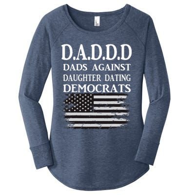 Daddd Dads Against Daughter Dating Democrats Women's Perfect Tri Tunic Long Sleeve Shirt