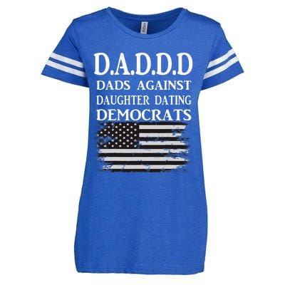 Daddd Dads Against Daughter Dating Democrats Enza Ladies Jersey Football T-Shirt