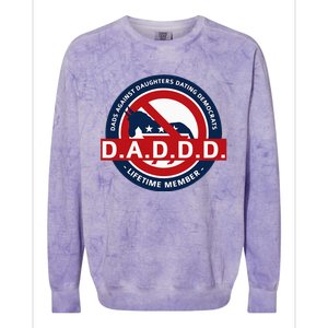 Daddd Dads Against Daughters Dating Democrats Colorblast Crewneck Sweatshirt