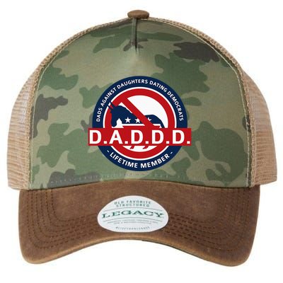 Daddd Dads Against Daughters Dating Democrats Legacy Tie Dye Trucker Hat