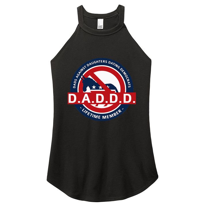Daddd Dads Against Daughters Dating Democrats Women's Perfect Tri Rocker Tank