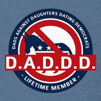 Daddd Dads Against Daughters Dating Democrats Garment-Dyed Sweatshirt