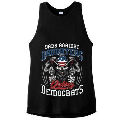 Daddd Dads Against Daughters Dating Democrats Ladies PosiCharge Tri-Blend Wicking Tank