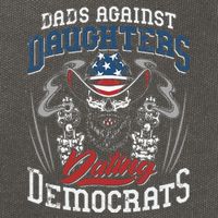 Daddd Dads Against Daughters Dating Democrats Cotton Canvas Backpack