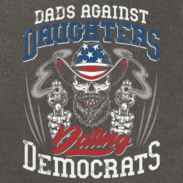 Daddd Dads Against Daughters Dating Democrats Cotton Canvas Backpack