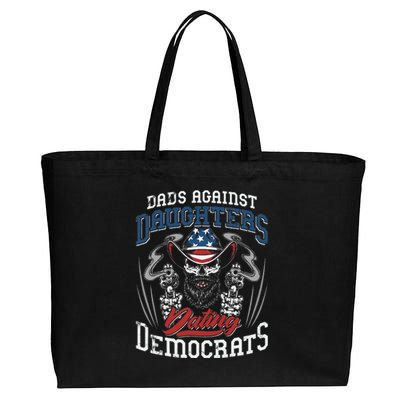 Daddd Dads Against Daughters Dating Democrats Cotton Canvas Jumbo Tote