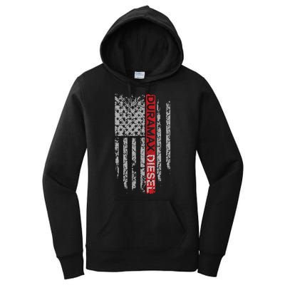 Duramax Diesel American Flag Women's Pullover Hoodie